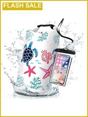 5L Waterproof Dry Bag Roll Top Backpack Floating Kayaking Camping